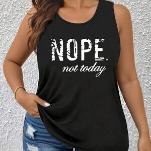 SHEIN Black Sleeveless Relaxed Tank Top